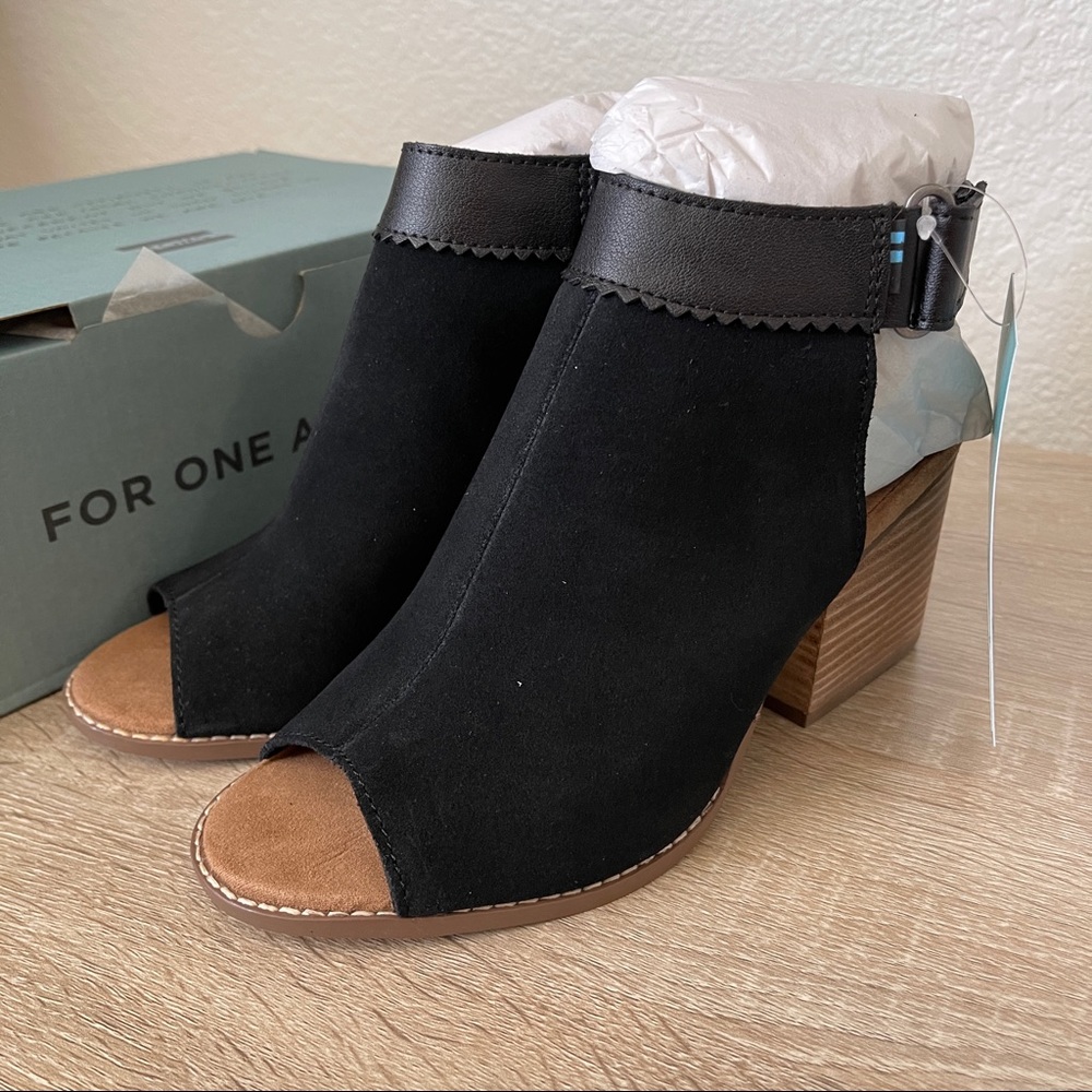 Toms Grenada Bootie - Black Suede